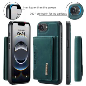 DG.MING M2 Series iPhone 16e 3-Fold Wallet Card Θήκη Δερματίνης - Green