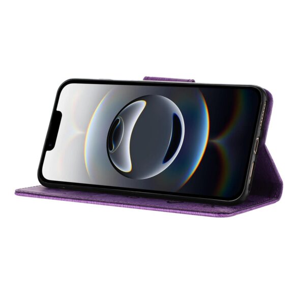 Tel1 iPhone 16e Butterfly Flowers Θήκη Βιβλίο - Purple