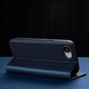 LC.IMEEKE iPhone 16e Flip Vintage Θήκη Βιβλίο - Blue