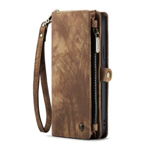 CaseMe 008 iPhone 15 Pro Max Detachable Multifunctional Θήκη Βιβλίο - Brown