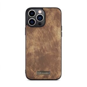 CaseMe 008 iPhone 15 Pro Max Detachable Multifunctional Θήκη Βιβλίο - Brown