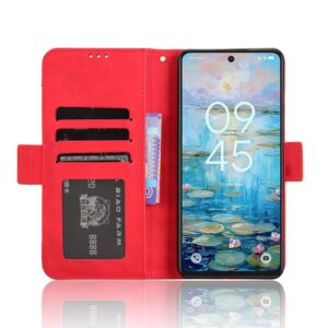 Tel1 TCL 50 NXTpaper 5G/ 50 Pro NXTpaper 5G Magnet Wallet Θήκη Βιβλίο - Red