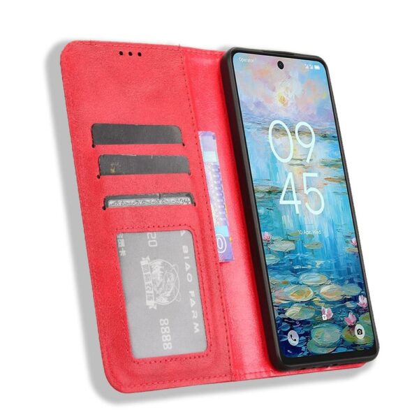 Tel1 TCL 50 NXTpaper 5G/ 50 Pro NXTpaper 5G Cubic Magnet Θήκη Βιβλίο - Red