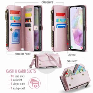 CaseMe 008 Samsung A35 5G Detachable Multifunctional Θήκη Βιβλίο - Pink
