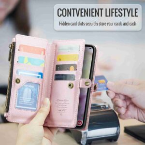 CaseMe 008 Samsung A35 5G Detachable Multifunctional Θήκη Βιβλίο - Pink
