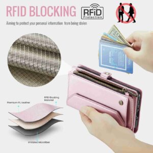 CaseMe 008 Samsung A35 5G Detachable Multifunctional Θήκη Βιβλίο - Pink