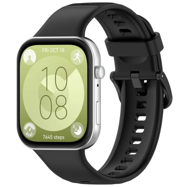 Λουράκι Huawei Fit 4 Pro / 4 / 3 Silicone Solid Color - Black