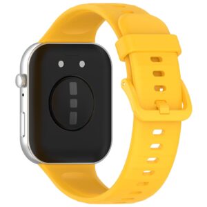 Λουράκι Huawei Fit 4 Pro / 4 / 3 Silicone Solid Color - Yellow