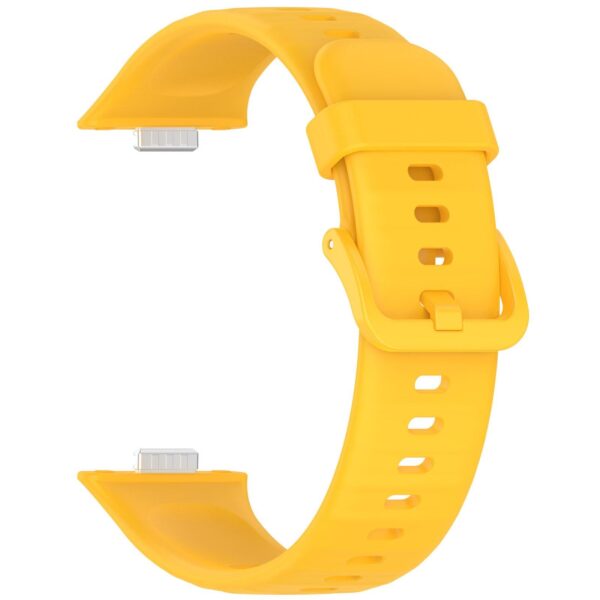 Λουράκι Huawei Fit 4 Pro / 4 / 3 Silicone Solid Color - Yellow