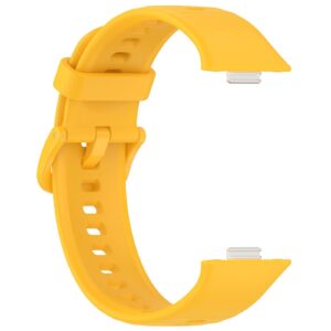 Λουράκι Huawei Fit 4 Pro / 4 / 3 Silicone Solid Color - Yellow