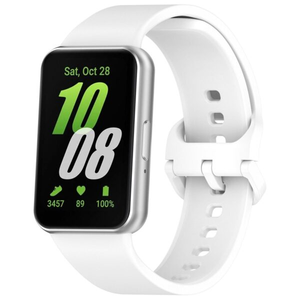Λουράκι Samsung Galaxy Fit 3 Silicone Solid Color - White