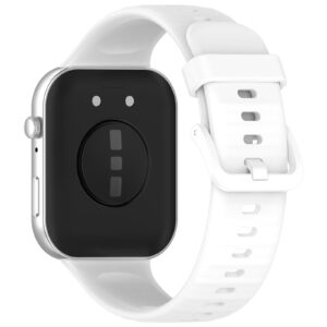 Λουράκι Huawei Fit 4 Pro / 4 / 3 Silicone Solid Color - White