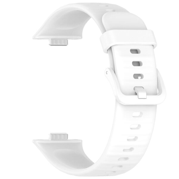 Λουράκι Huawei Fit 4 Pro / 4 / 3 Silicone Solid Color - White