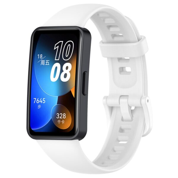 Λουράκι Huawei Band 10 / 9 / 8 Silicone Solid Color - White