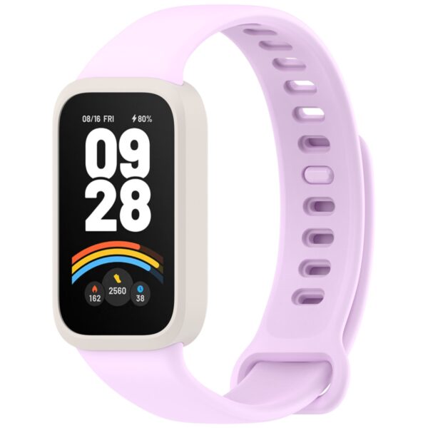 Λουράκι Xiaomi Redmi Band 3 / Smart Band 9 Active Silicone Solid Color - Lilac Grey