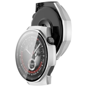 Huawei GT 5 Pro 46mm Screen Protector Θήκη με Τζαμάκι Προστασίας Silver