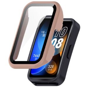 Huawei Band 10 / 9 / 8 Screen Protector Θήκη με Τζαμάκι Προστασίας Pink