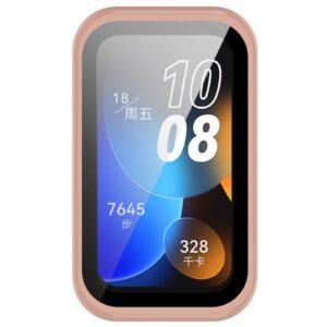 Huawei Band 10 / 9 / 8 Screen Protector Θήκη με Τζαμάκι Προστασίας Pink