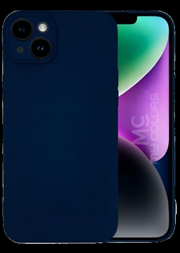 Forcell iPhone 14 Soft Touch Θήκη Σιλικόνης - Navy Blue