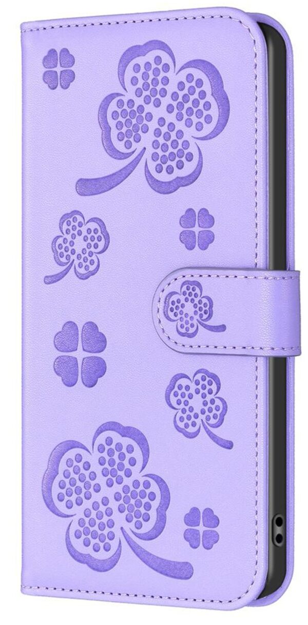 Tel Samsung Galaxy A35 5G Flowers Θήκη Βιβλίο - Purple