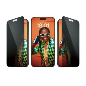 iPhone 15 Pro Max Προστασία Οθόνης Φιμέ Panzer Glass® Ultra-Wide Fit Privacy Full Glue Tempered Glass