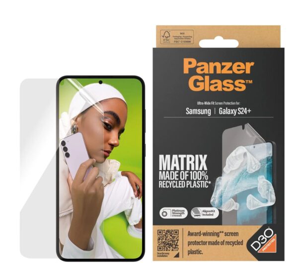 Samsung Galaxy S24 Ultra 5G Προστασία Οθόνης με Μαύρο Περίγραμμα Panzer Glass® Full Face Tempered Glass