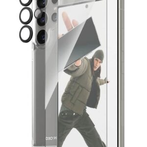 Samsung Galaxy S24 Ultra 5G Προστασία Οθόνης με Μαύρο Περίγραμμα Panzer Glass® Full Face Tempered Glass