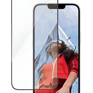 iPhone 14 / 13 / 13 Pro / 16e Προστασία Οθόνης με Μαύρο Περίγραμμα Panzer Glass® Full Face Tempered Glass