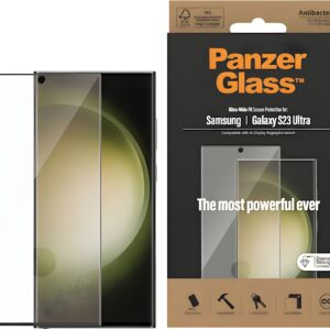 Samsung Galaxy S23 Ultra 5G Προστασία Οθόνης με Μαύρο Περίγραμμα Panzer Glass® Full Glue Tempered Glass