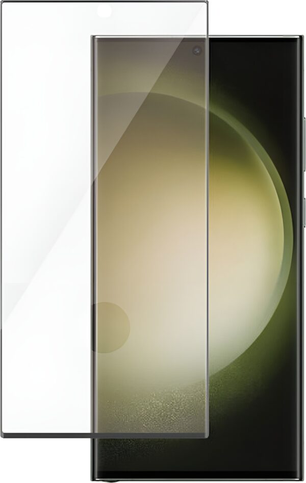 Samsung Galaxy S23 Ultra 5G Προστασία Οθόνης με Μαύρο Περίγραμμα Panzer Glass® Full Glue Tempered Glass