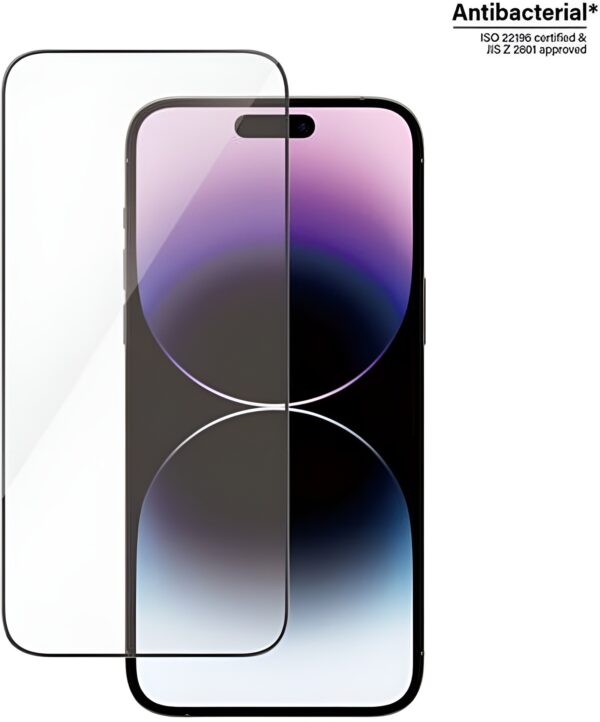 iPhone 14 Pro Max Προστασία Οθόνης με Μαύρο Περίγραμμα Panzer Glass™ Full Face Tempered Glass