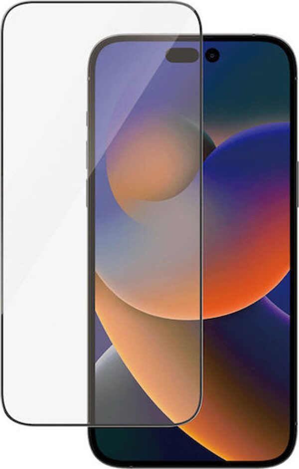 iPhone 14 Pro Max Προστασία Οθόνης με Μαύρο Περίγραμμα Panzer Glass™ Full Face Tempered Glass