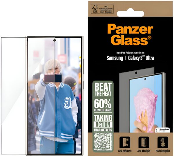 Samsung Galaxy S25 Ultra Προστασία Οθόνης Panzer Glass® All-In-One Full Face Tempered Glass