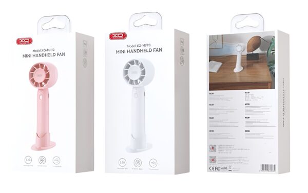 XO-MF93 Φορητό Ανεμιστηράκι Χειρός Με 3 Ταχύτητες 400mAh White