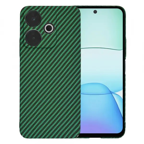 Techsuit Xiaomi Redmi 13 / Poco M6 4G Carbonite Fibershell Θήκη Σκληρή - Green