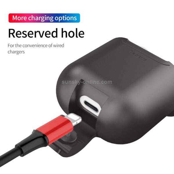 Baseus Apple Airpods 1 / 2 Θήκη Σιλικόνης - Black