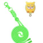 Universal Λουράκι Λαιμού για Smartphone Neck Strap With Hook And Emoji Owl Green Yellow