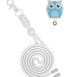 Universal Λουράκι Λαιμού για Smartphone Neck Strap With Hook And Emoji Owl White