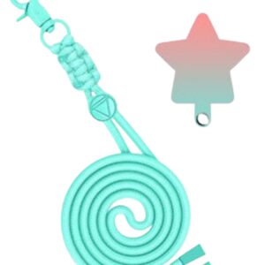 Universal Λουράκι Λαιμού για Smartphone Neck Strap With Hook And Emoji Star Mint