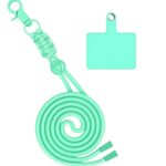 Universal Λουράκι Λαιμού για Smartphone Neck Strap With Hook And Coloured Patch For Smartphone Green