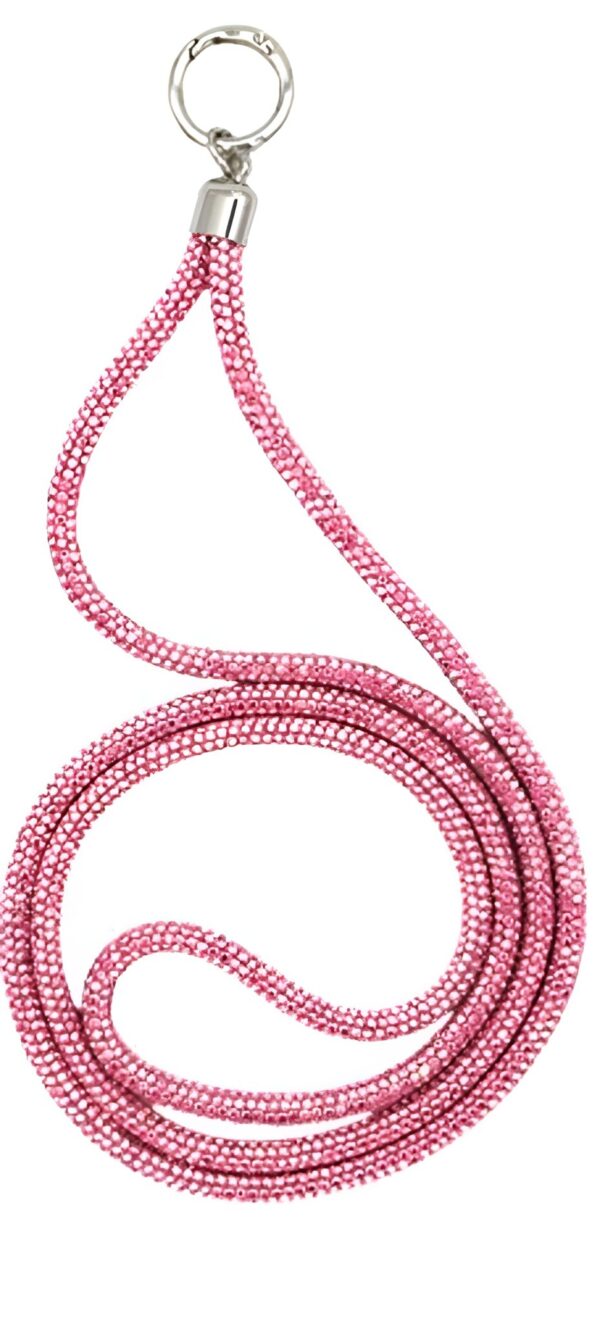 Universal Λουράκι Λαιμού για Smartphone Neck Strap With Hook And Ρhinestones For Smartphone Pink
