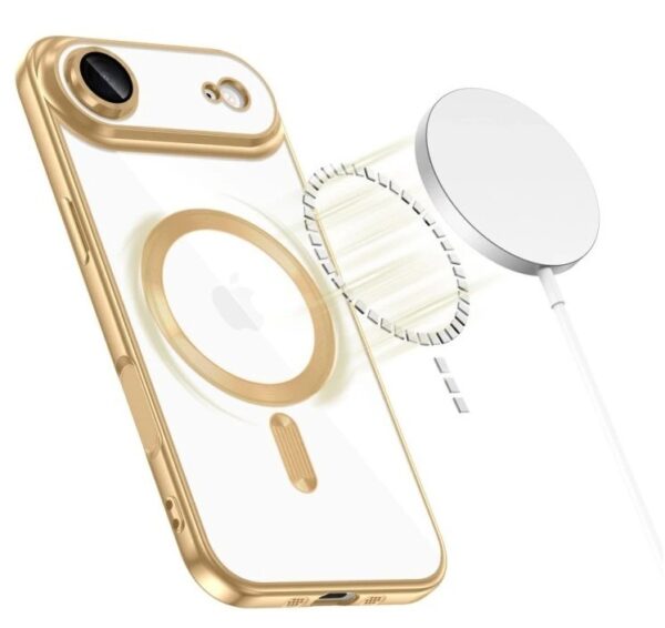 Techsuit iPhone 17 Air MagSafe Luxury Crystal Θήκη με Πλαίσιο Σιλικόνης Διάφανη - Light Purple