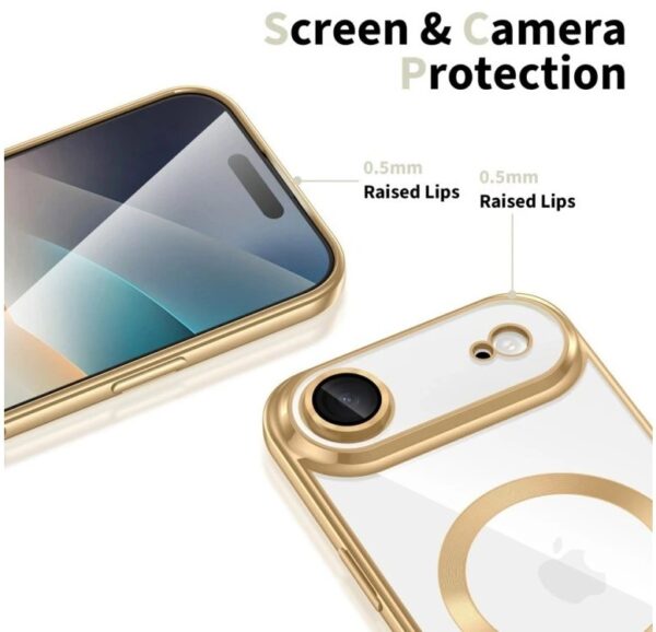 Techsuit iPhone 17 Air MagSafe Luxury Crystal Θήκη με Πλαίσιο Σιλικόνης Διάφανη - Light Purple