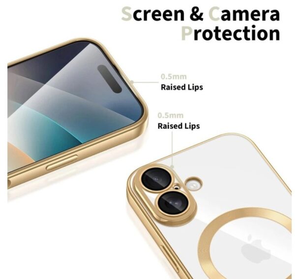 Techsuit iPhone 17 MagSafe Luxury Crystal Θήκη με Πλαίσιο Σιλικόνης Διάφανη - Light Green