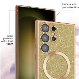 Techsuit iPhone 17 Air MagSafe Luxury Glitter Θήκη με Πλαίσιο Σιλικόνης Διάφανη - Deep Blue