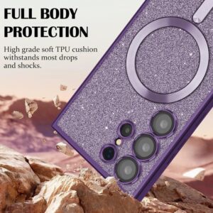 Techsuit iPhone 17 Air MagSafe Luxury Glitter Θήκη με Πλαίσιο Σιλικόνης Διάφανη - Light Green