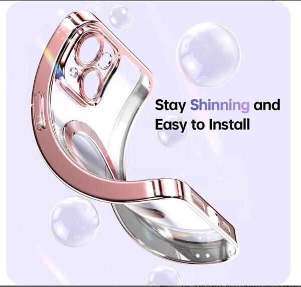 Techsuit iPhone 17 Pro MagSafe Luxury Glitter Θήκη με Πλαίσιο Σιλικόνης Διάφανη - Light Purple