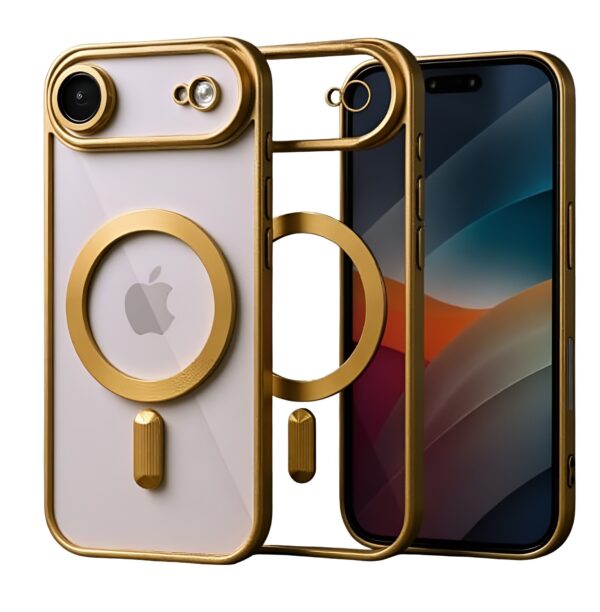 Techsuit iPhone 17 Air MagSafe Luxury Crystal Θήκη με Πλαίσιο Σιλικόνης Διάφανη - Gold Techsuit iPhone 17 Air MagSafe Luxury Crystal Θήκη με Πλαίσιο Σιλικόνης Διάφανη - Gold