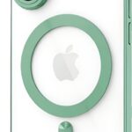 Techsuit iPhone 17 MagSafe Luxury Crystal Θήκη με Πλαίσιο Σιλικόνης Διάφανη - Light Green