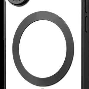 Techsuit iPhone 17 MagSafe Luxury Crystal Θήκη με Πλαίσιο Σιλικόνης Διάφανη - Black